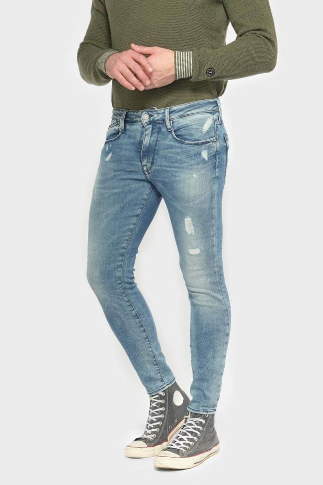 Jeans power skinny 7/8 destroy vintage blau Nr.4