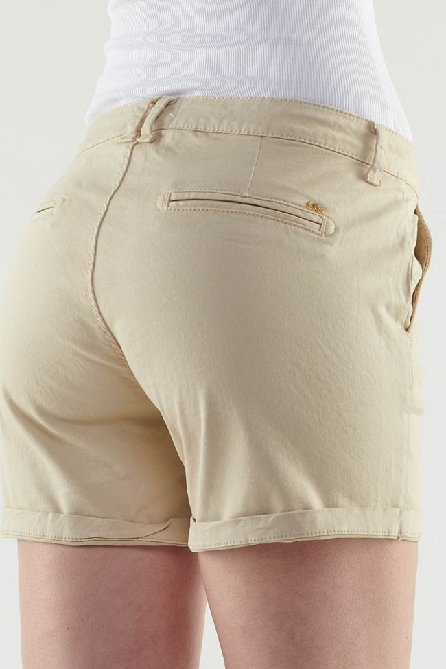 Kurze Shorts Live in Beige