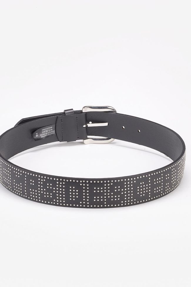 Ceinture noire en cuir Lash