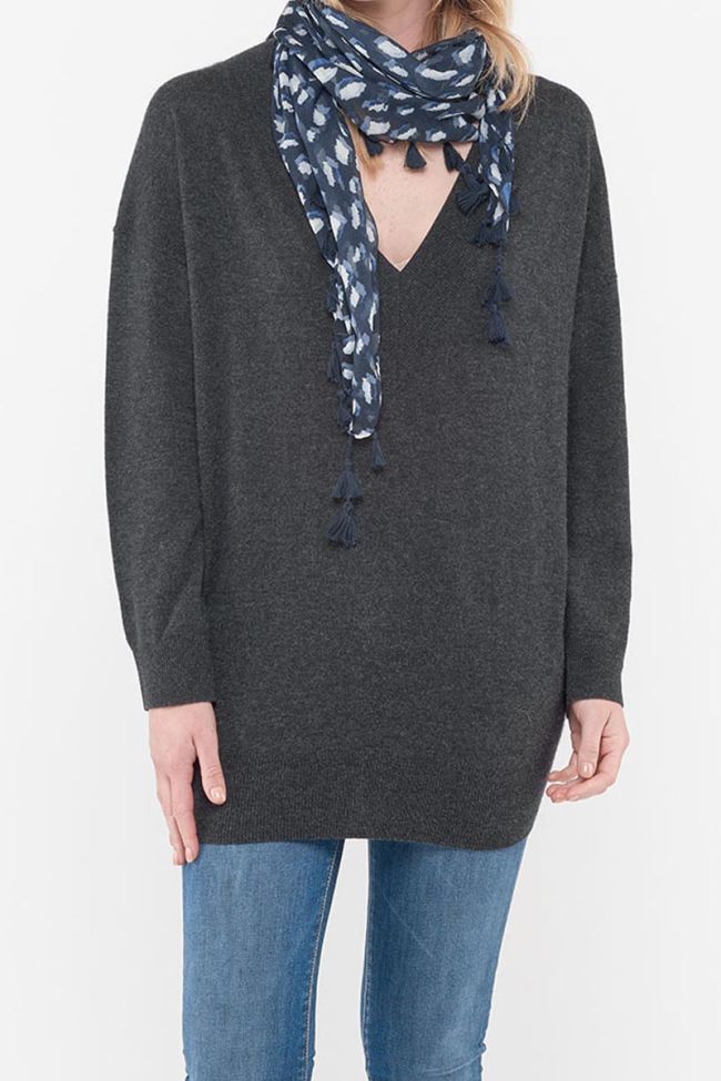 Foulard Adina bleu marine