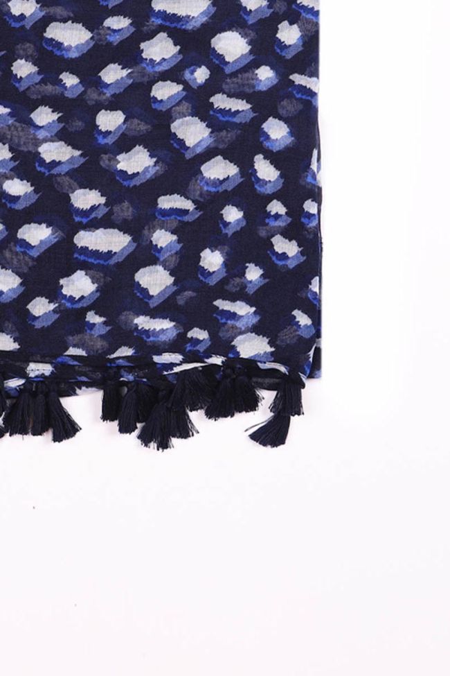 Foulard Adina bleu marine