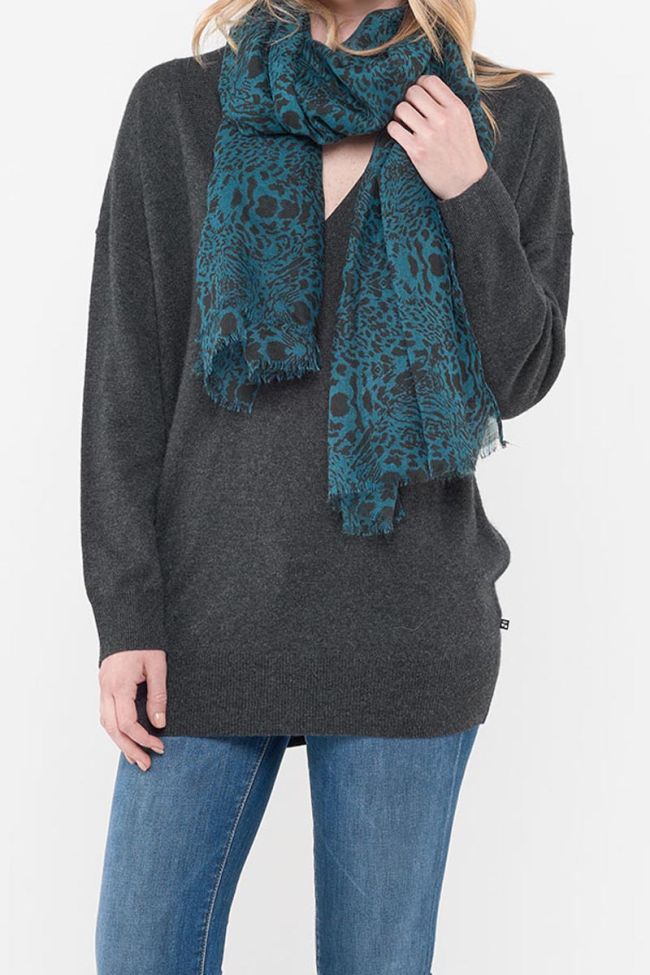 Foulard Bina Noir et Vert 