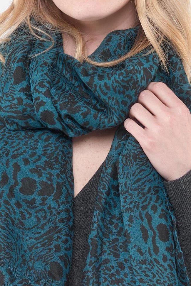 Foulard Bina Noir et Vert 
