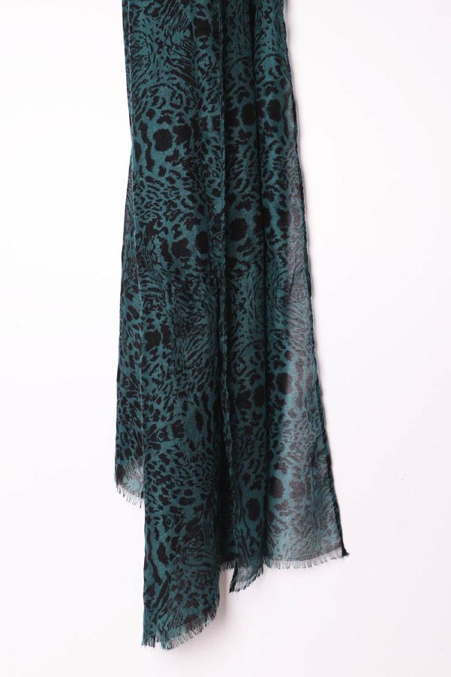Foulard Bina Noir et Vert 