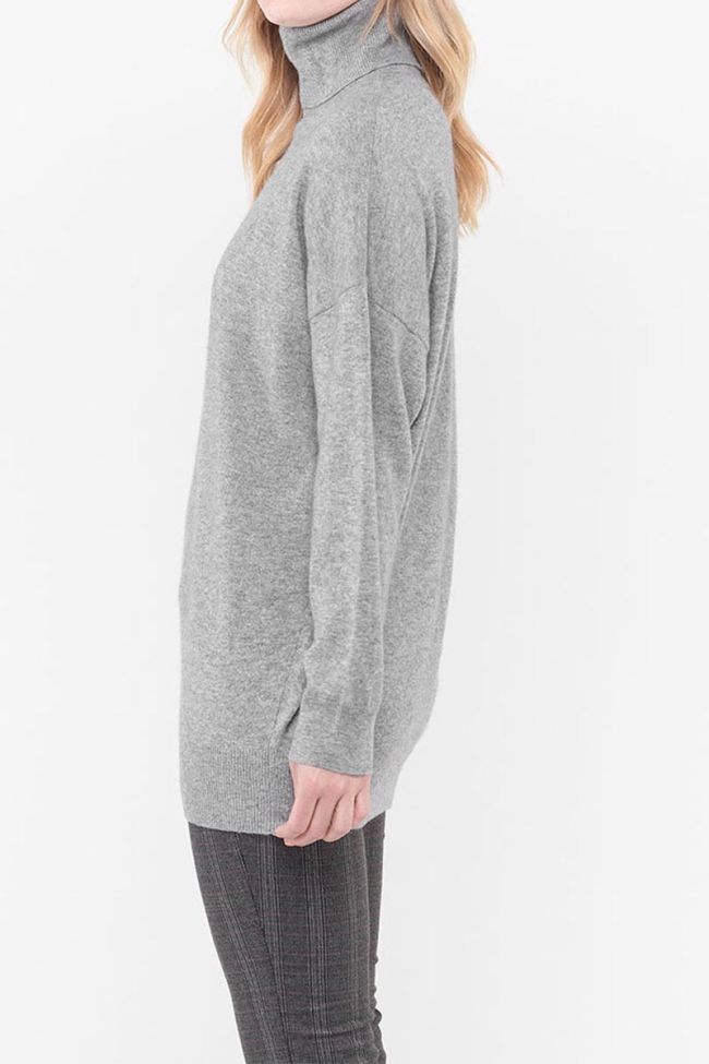 Pull Gigie en laine et cachemire gris