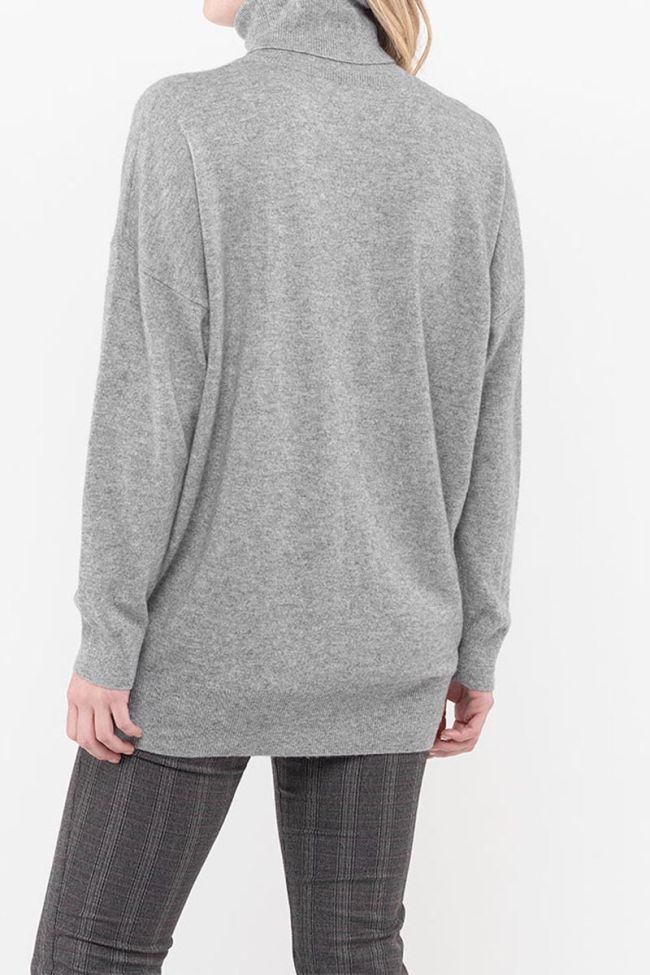 Pull Gigie en laine et cachemire gris