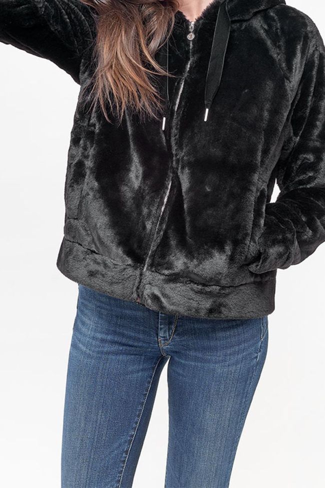 Sweat à capuche noir Grims