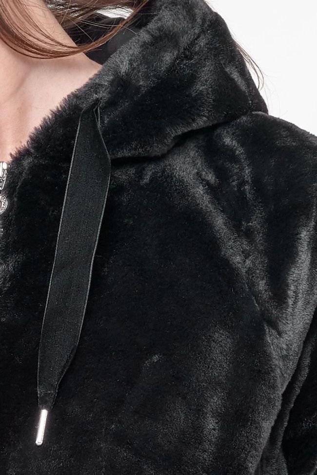 Sweat à capuche noir Grims