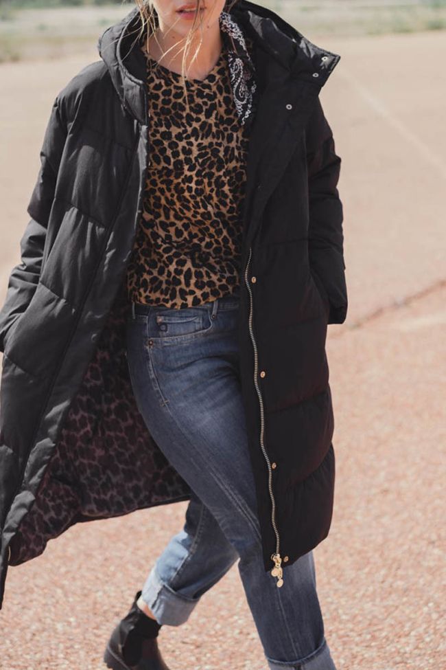 Daunenjacke Soft in schwarz