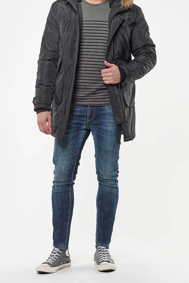 Parka Clovis noire avec fourrure