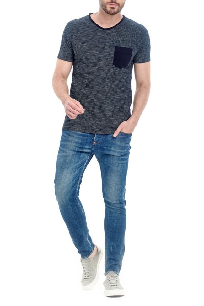 T-shirt Roch in blau