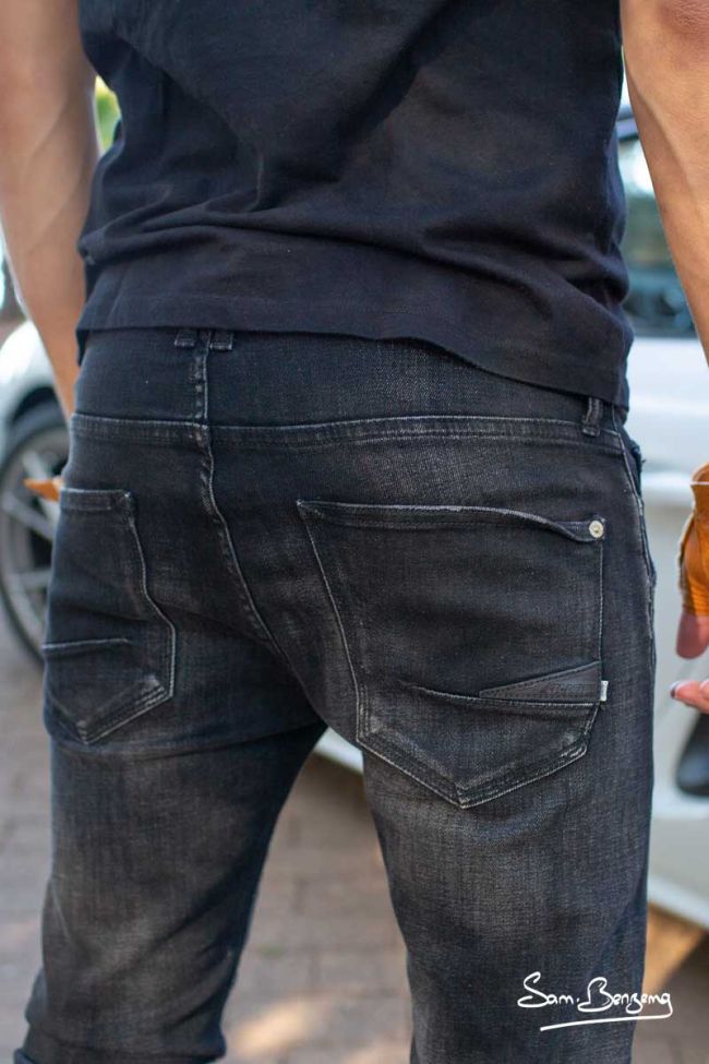 Jeans Power Skinny Noir Destroy Samir Benzema