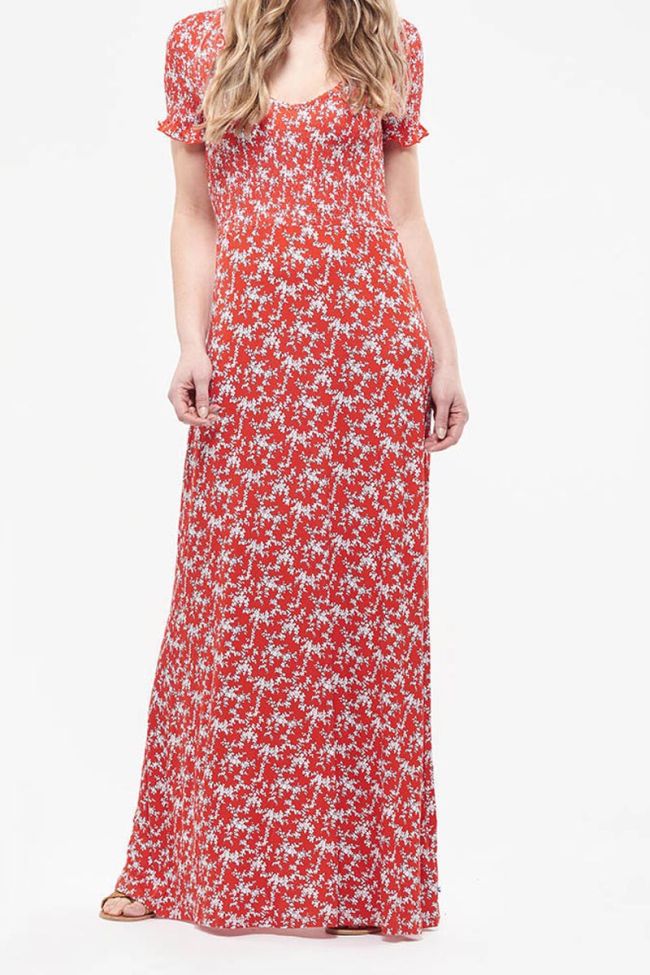 Langes kleid Alani in rot