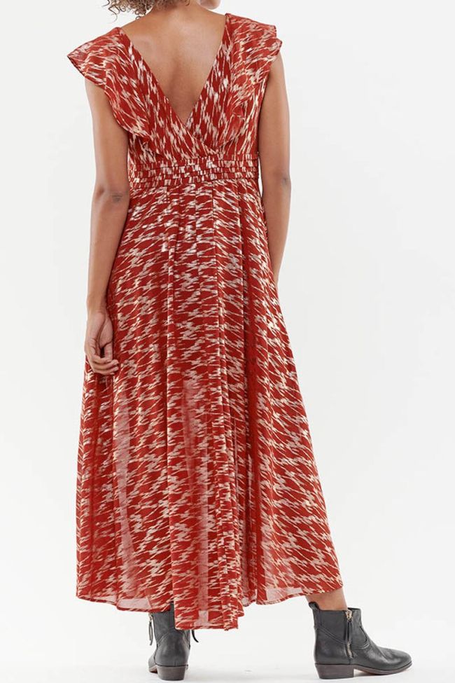 Langes kleid Armona in braun