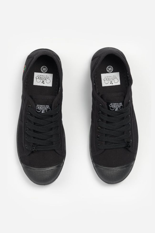 Schwarze Basic Sneakers