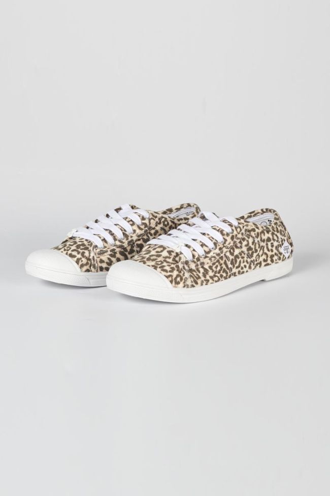 Sneaker Basic mit Leopardenmuster