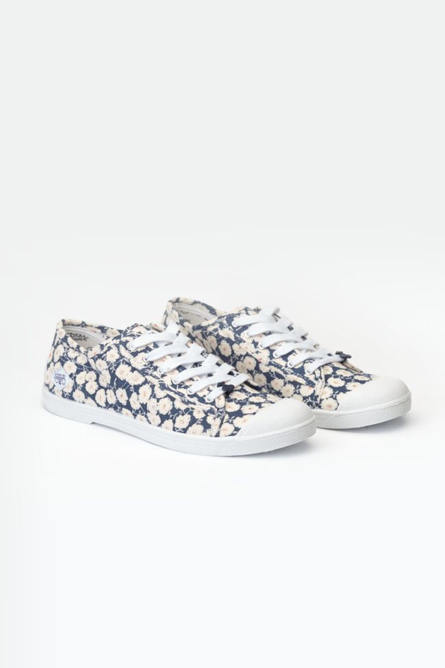 Sneakers Basic mit Blumenmuster