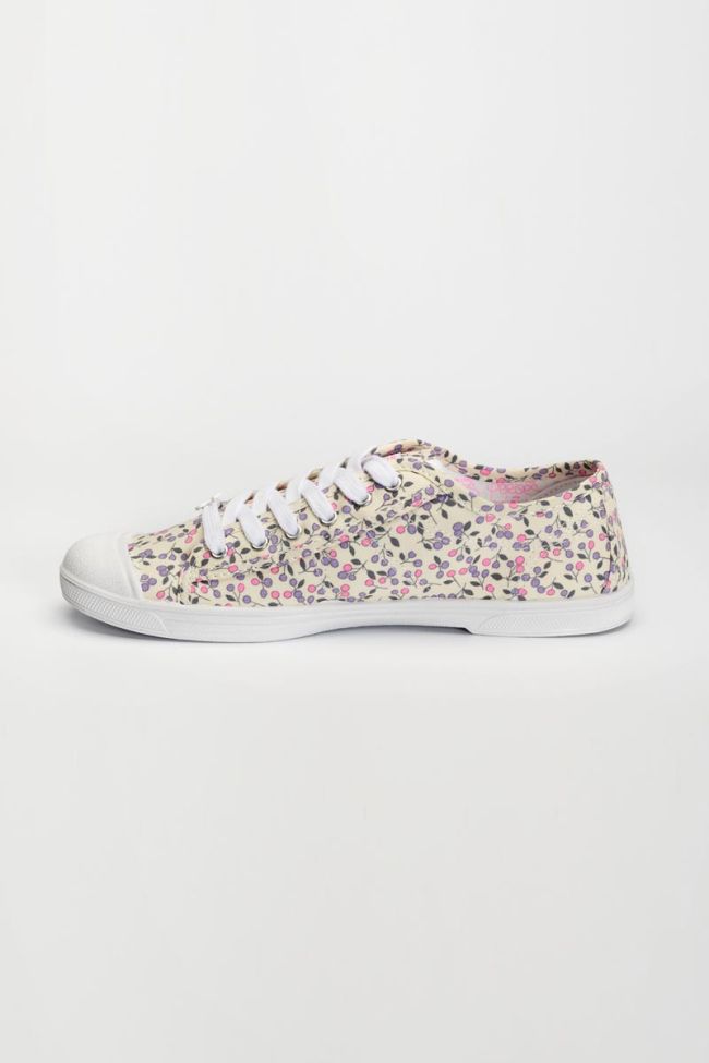 Sneakers Basic mit Blumenmuster