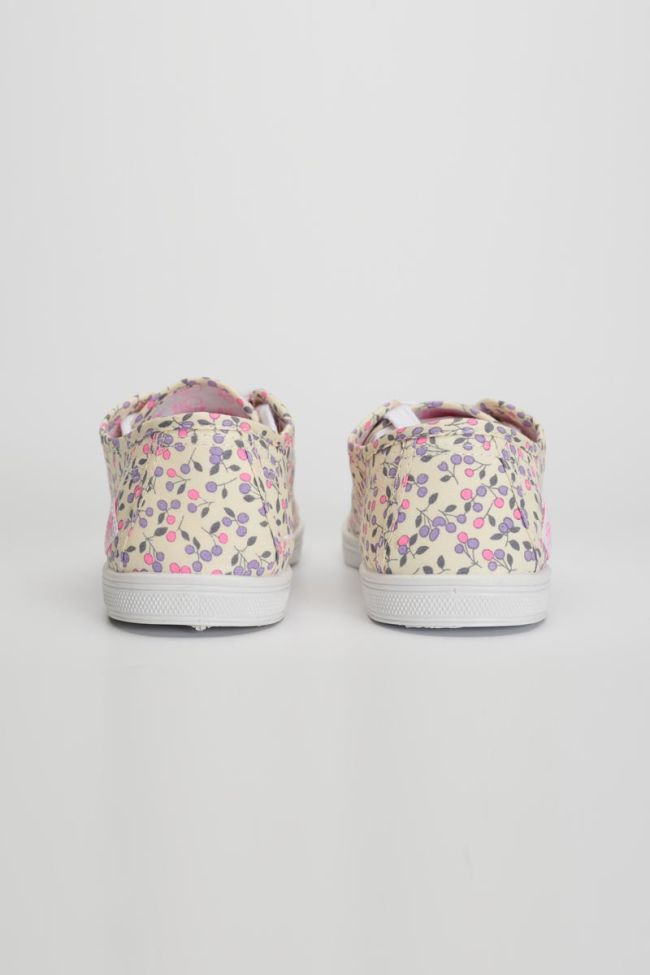 Sneakers Basic mit Blumenmuster