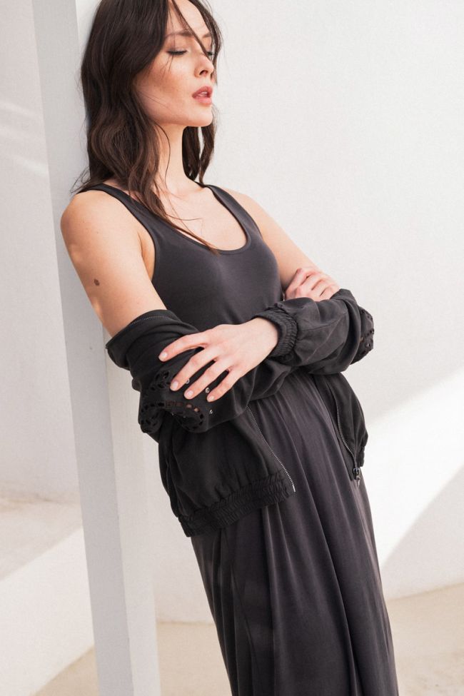 Langes kleid Laly in schwarz