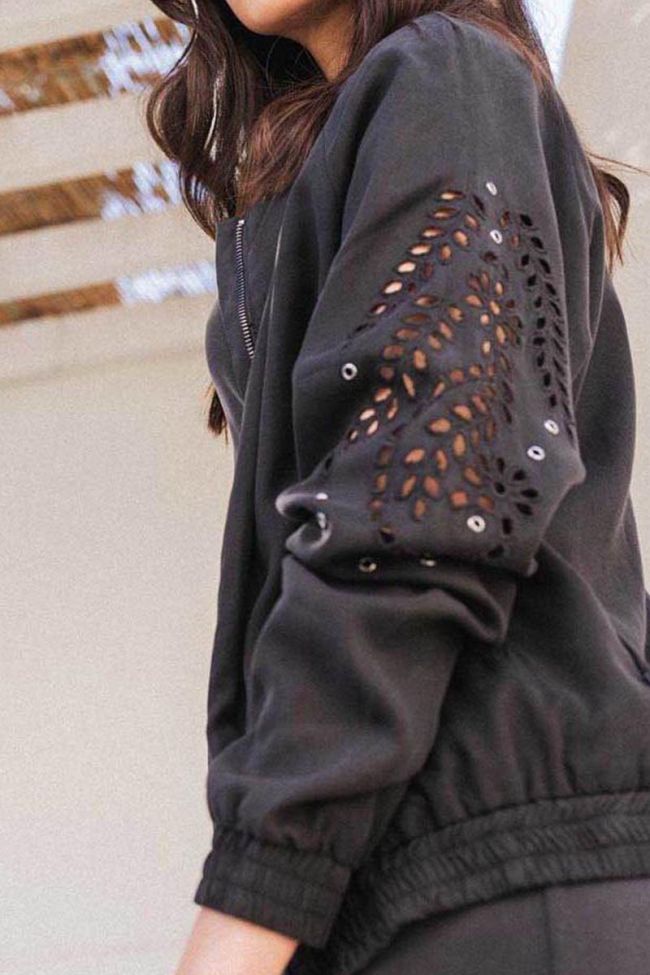 Jacke Nervi in schwarz