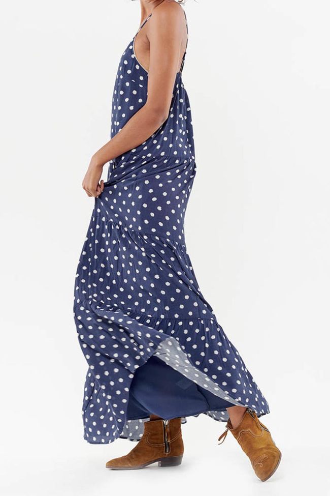 Langes kleid Roya in blau