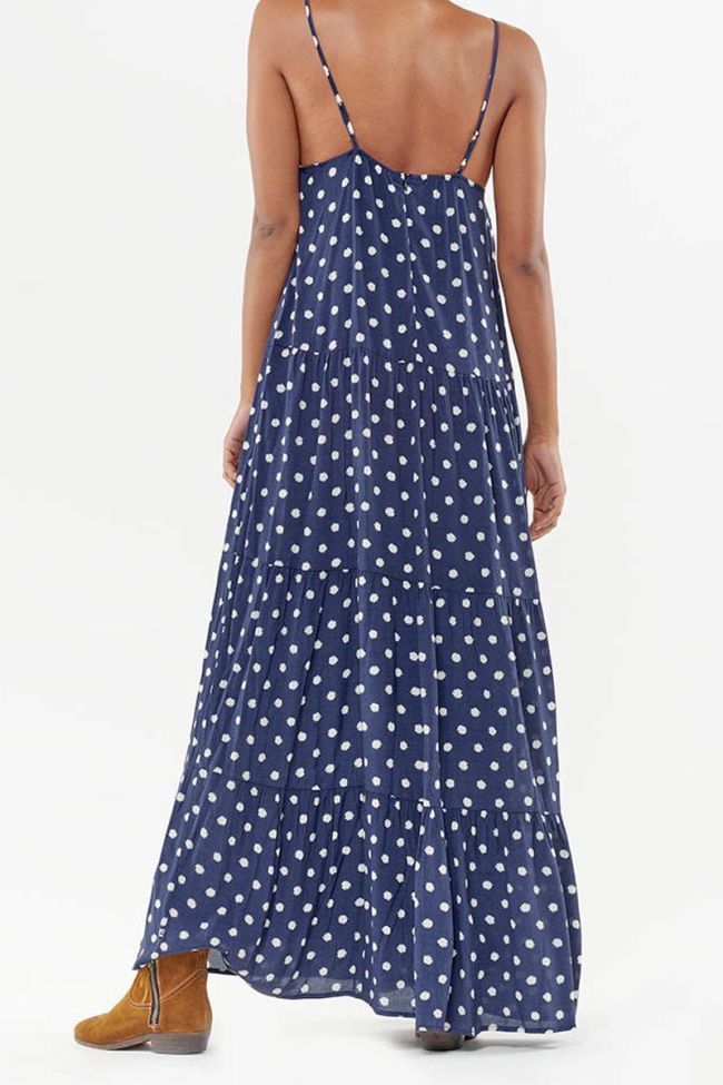 Langes kleid Roya in blau