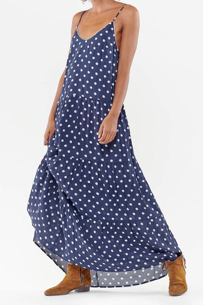 Langes kleid Roya in blau