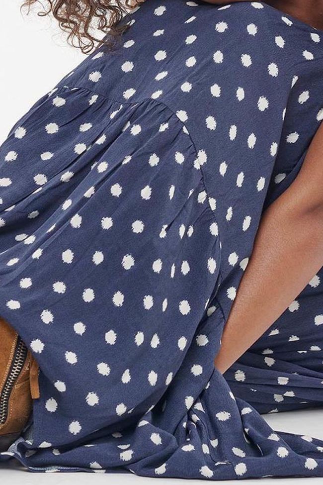 Langes kleid Roya in blau