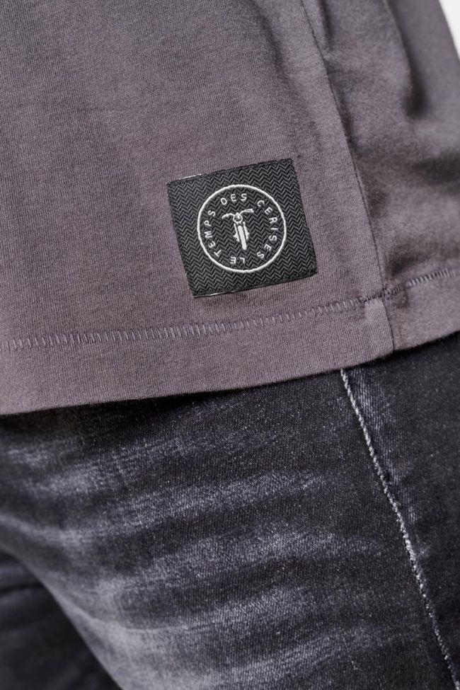 T-shirt Brown in blau