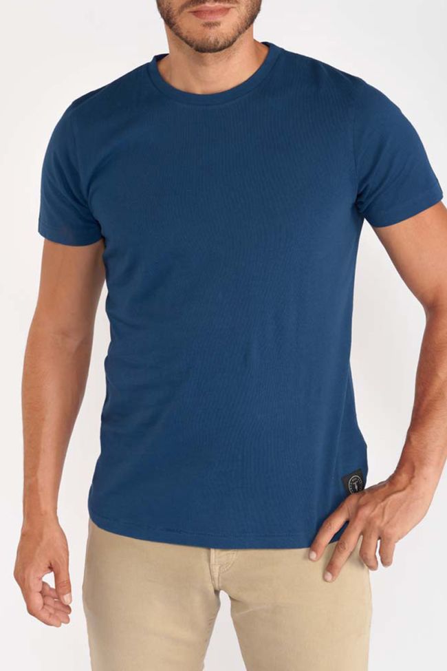 T-shirt Brown in blau