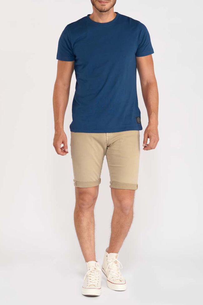 T-shirt Brown in blau