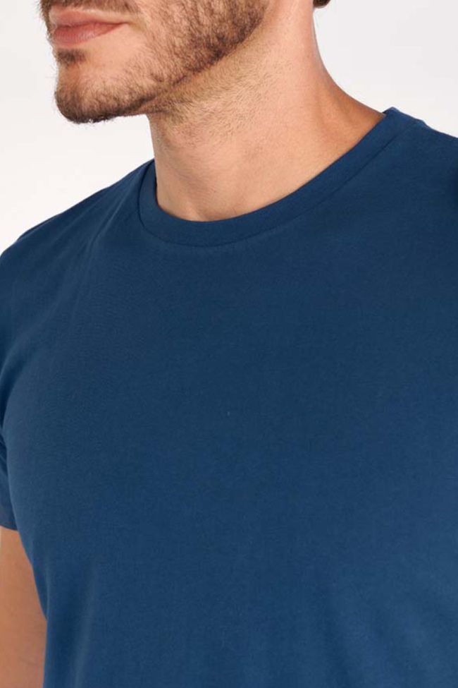 T-shirt Brown in blau