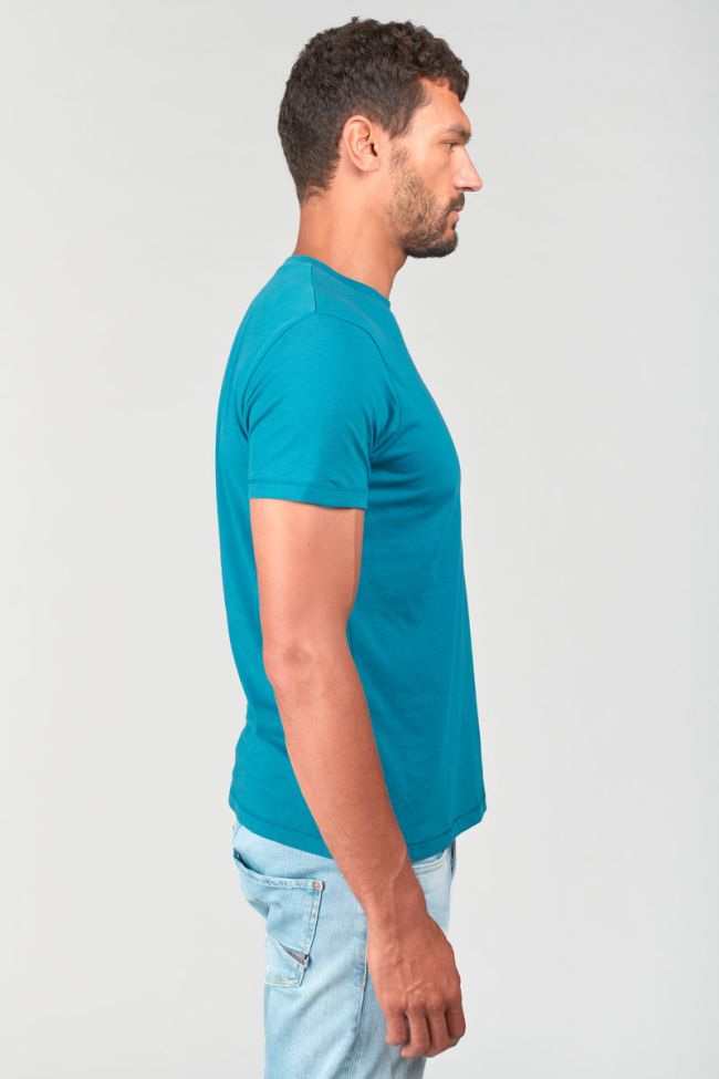 T-shirt Brown in blau