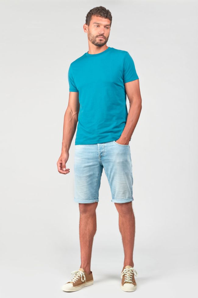 T-shirt Brown in blau