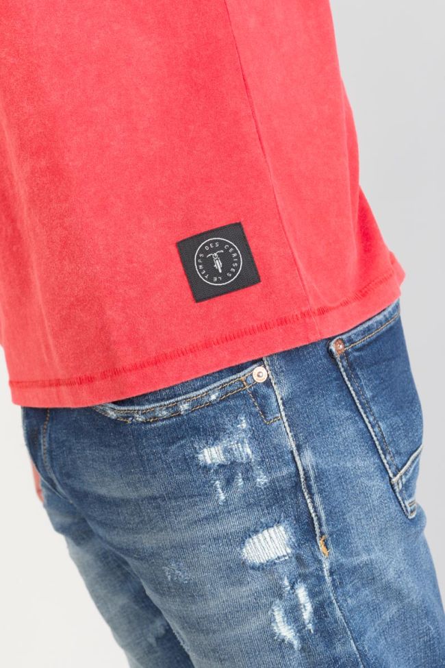 T-Shirt Brown in orange