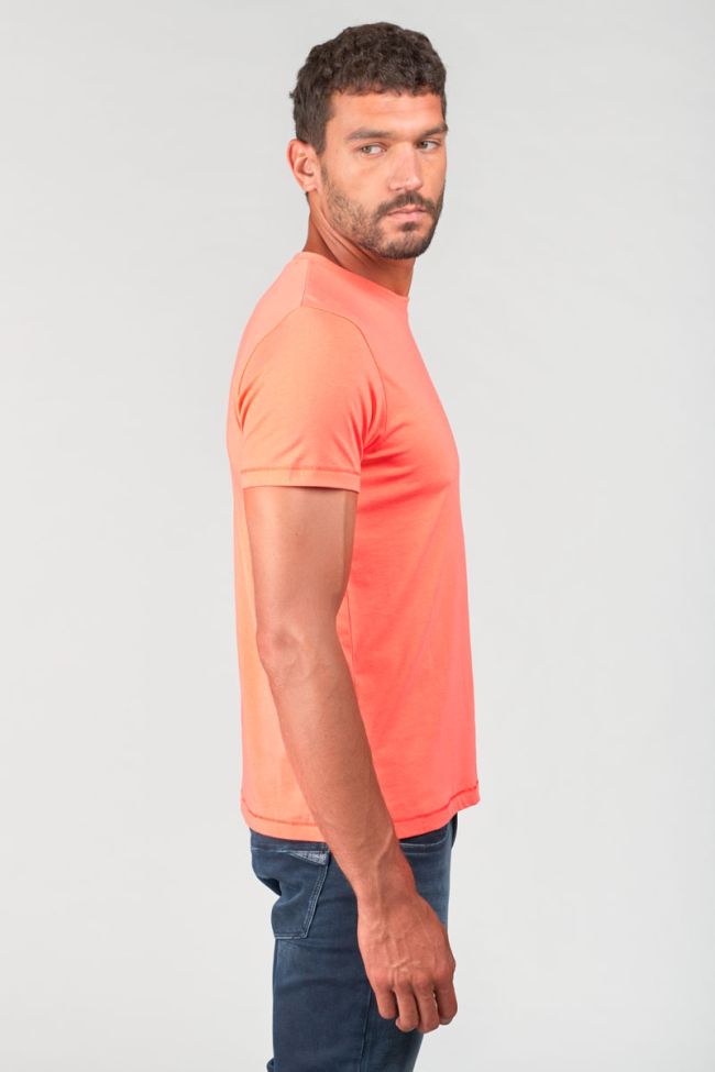 T-shirt Brown in orange