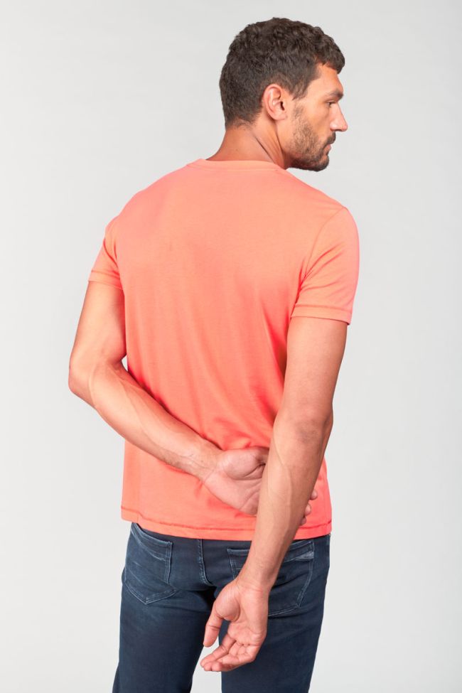 T-shirt Brown in orange