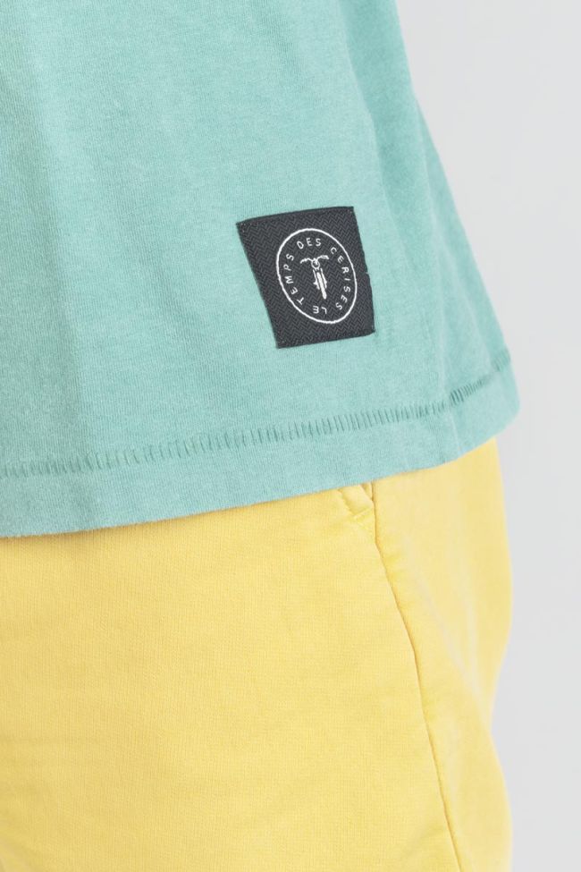 T-Shirt Brown in grün