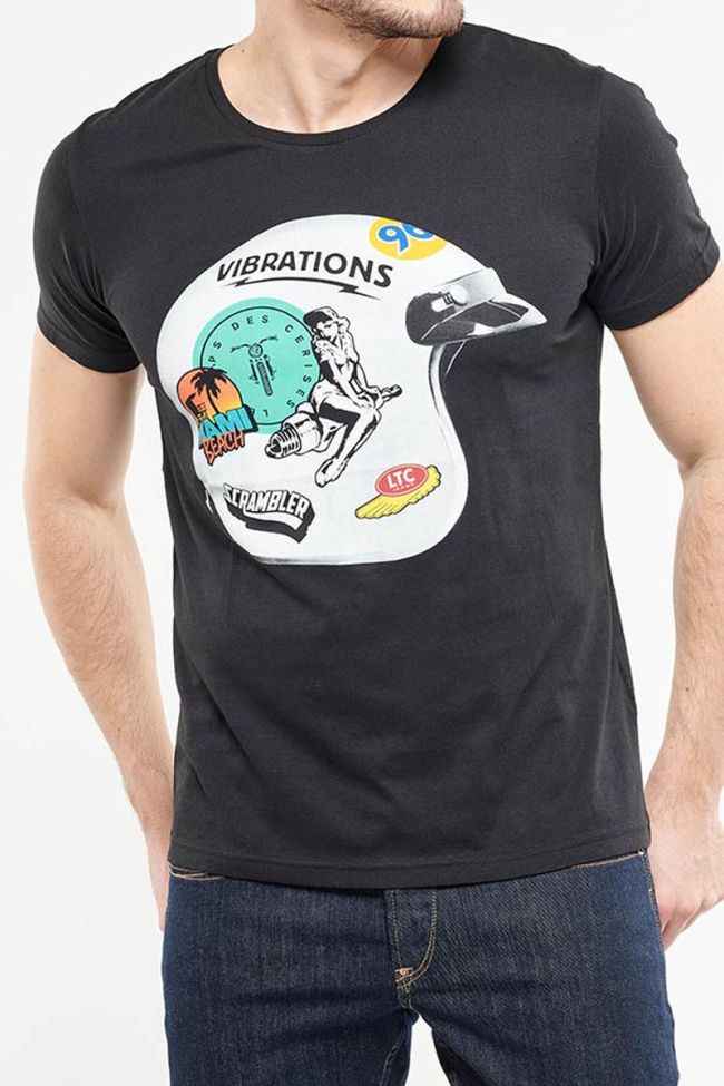 T-shirt Guzzi in schwarz