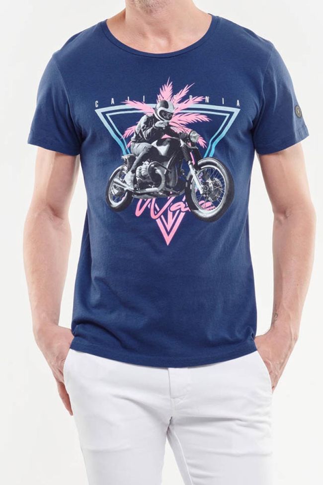 T-shirt Junipero in blau