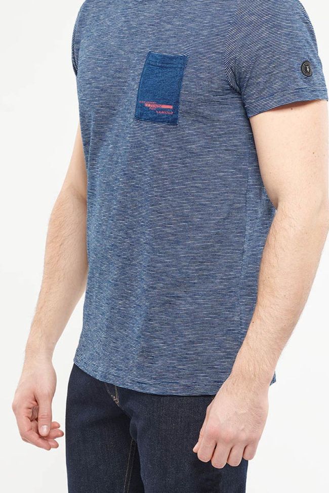 T-shirt Warren in blau