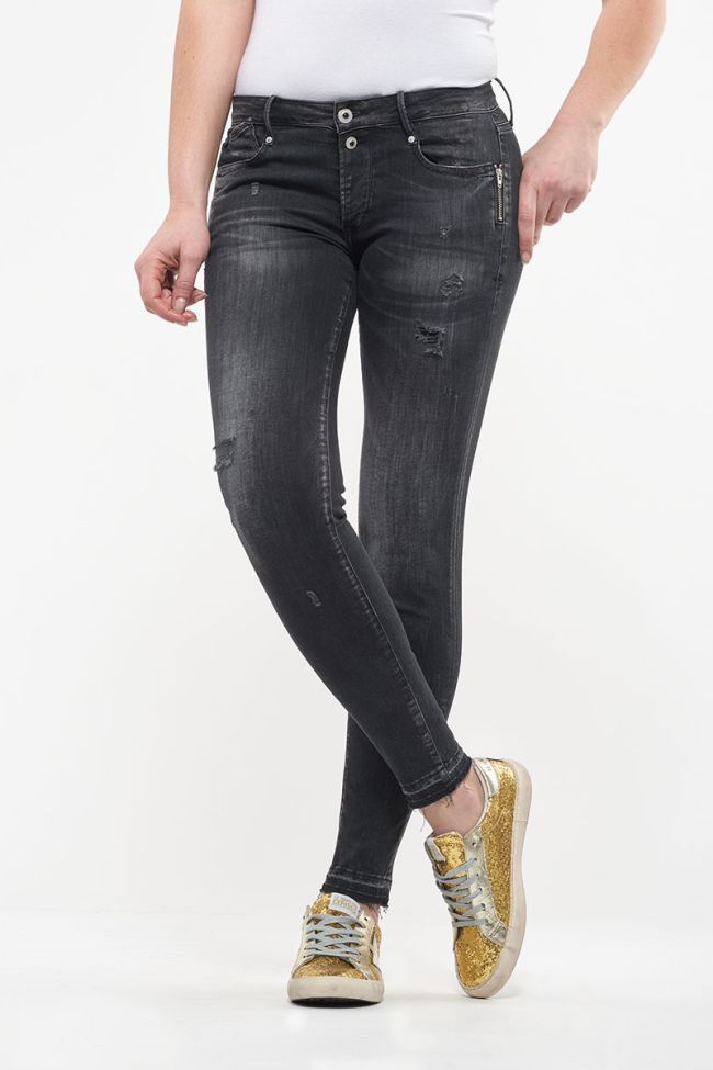 Power Skinny 7/8 jeans destroy schwarz Nr.1