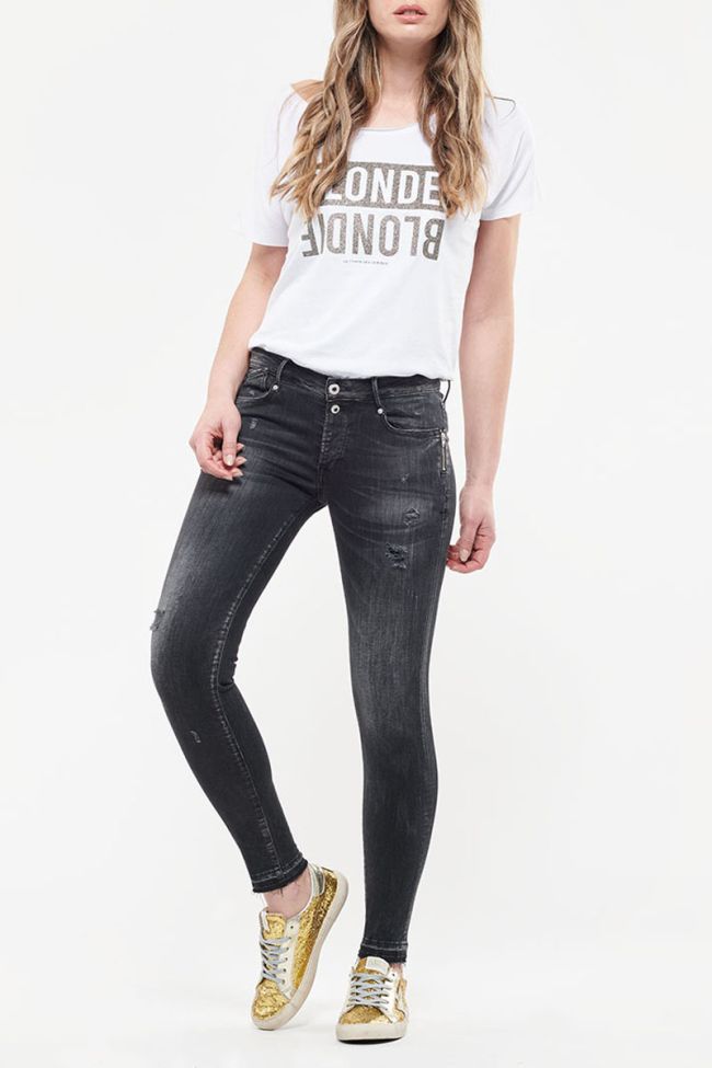 Power Skinny 7/8 jeans destroy schwarz Nr.1