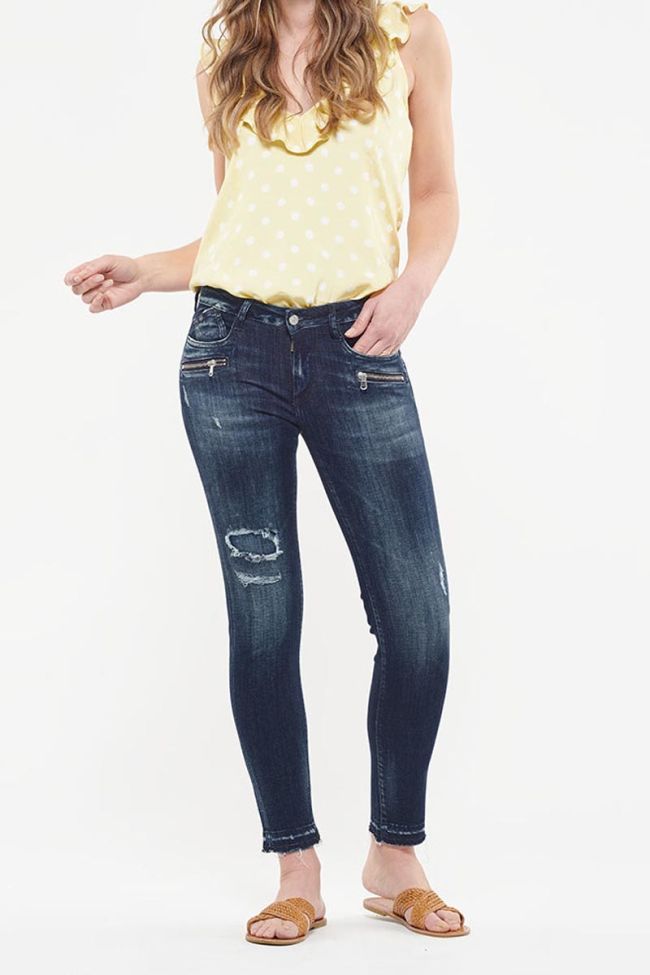 Power Skinny 7/8 jeans destroy blau Nr.1