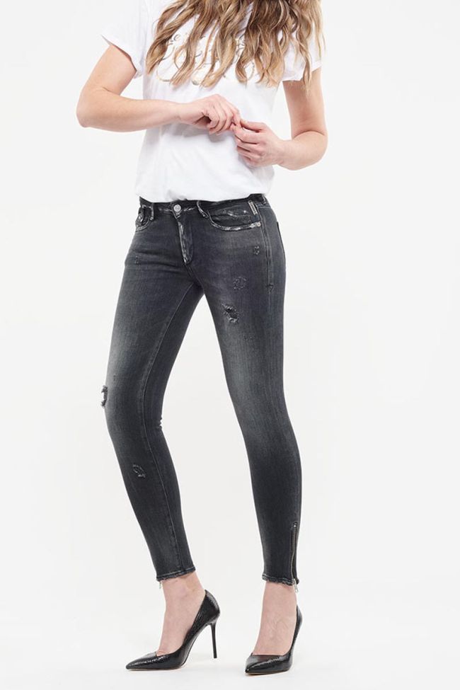 Power Skinny 7/8 jeans destroy schwarz Nr.1