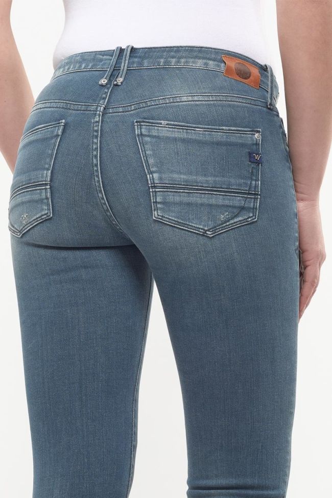 Power Skinny 7/8 jeans destroy blau-schwarz Nr.4