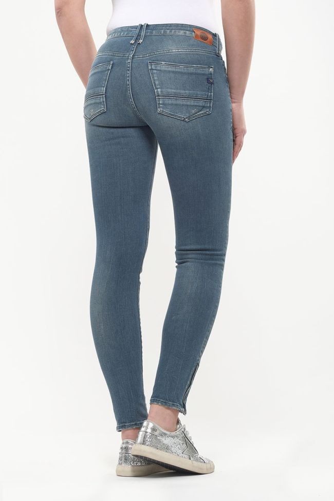 Power Skinny 7/8 jeans destroy blau-schwarz Nr.4