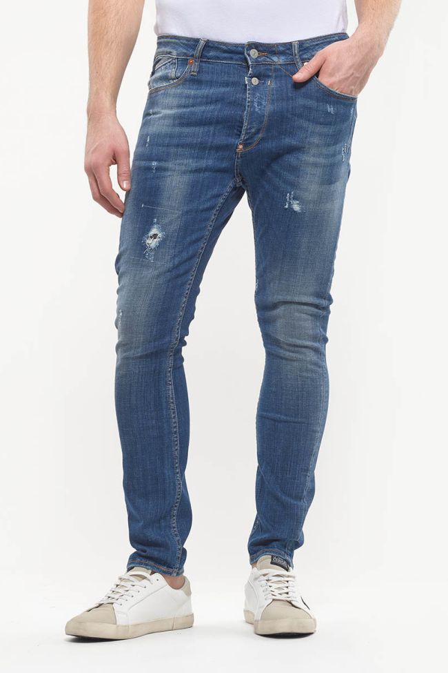 900/15 Tapered jeans destroy vintage blau Nr.2