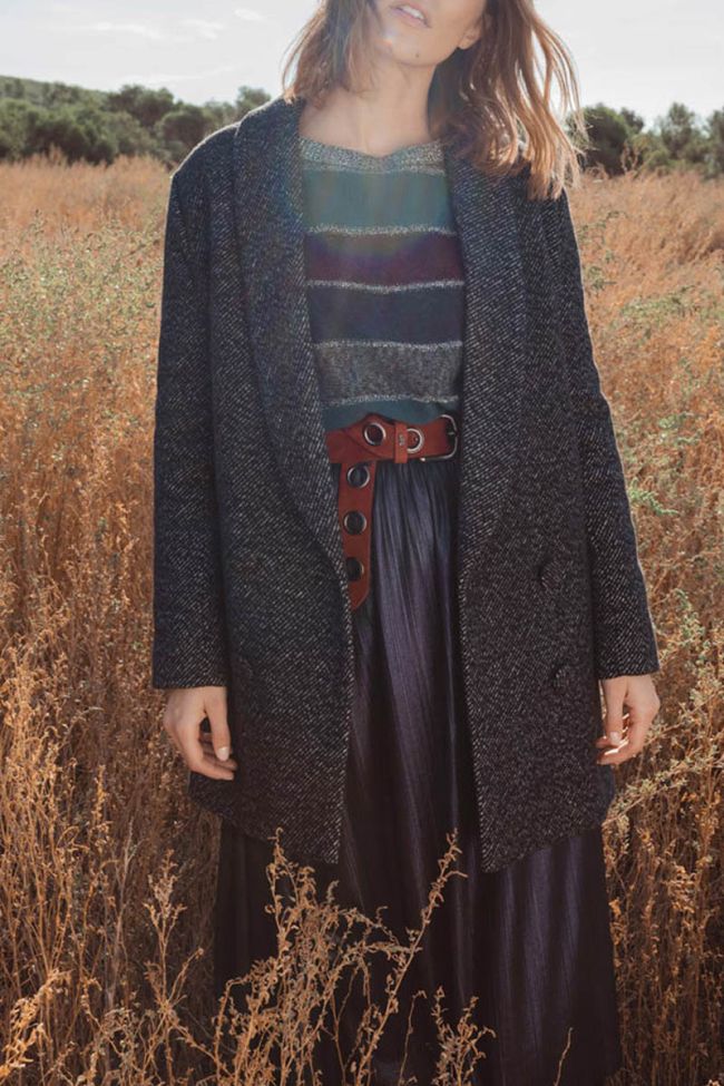 Mantel Dilan in schwarz